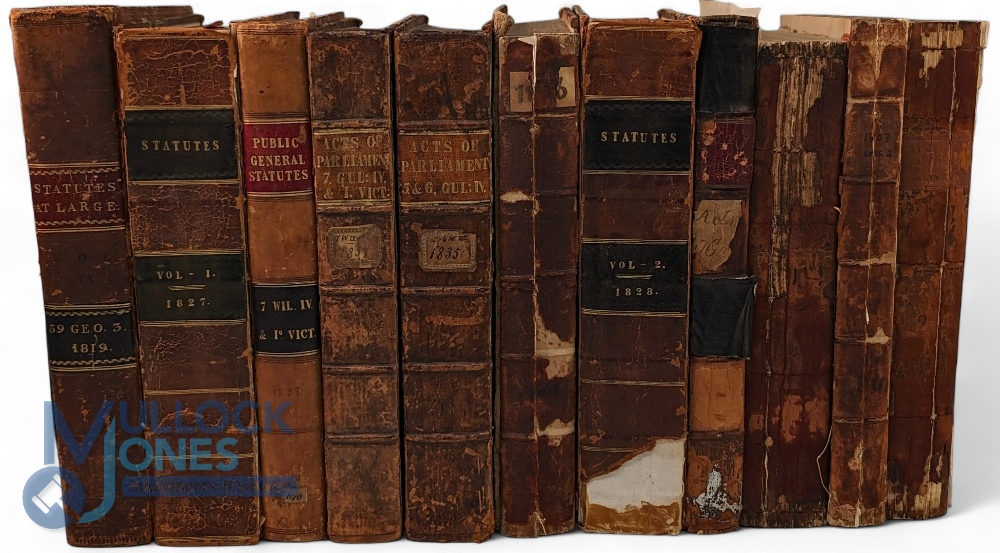 1807-1839 Acts of Parliament: one box containing several bound and disbound chapters dating from the