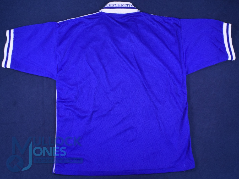 Leicester City FC home football shirt 1998-2000, Size XL, Fox Leisure / Walkers, Blue, Good - Image 2 of 2