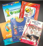 Panini Football Albums (empty) to include 2010 South Africa World Cup, 2014 Brasil, 2020 UEFA