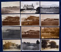 Interesting collection of English and Irish Golf Links b&w postcards from the early 1900s onwards (