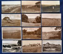 Interesting collection of English Golf Links b&w postcards from the 1920s onwards (12) to include 2x