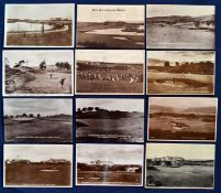 Good cross section of Gleneagles Golf Course b&w postcards (12) mostly from the 1920s/30s to include