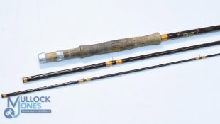 Hardy Alnwick fibalite trout fly rod 9ft 3pc line 6#, alloy sliding reel fittings, agate lined