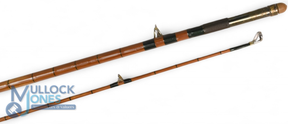 Milward, Redditch Mk1V Avon 10' 2 piece split cane rod, refurbished, green close whipped, low bridge - Image 2 of 3