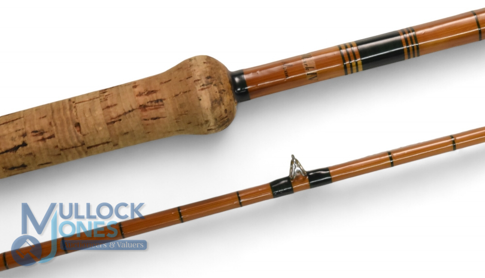 Milward, Redditch Mk1V Avon 10' 2 piece split cane rod, refurbished, green close whipped, low bridge - Image 3 of 3