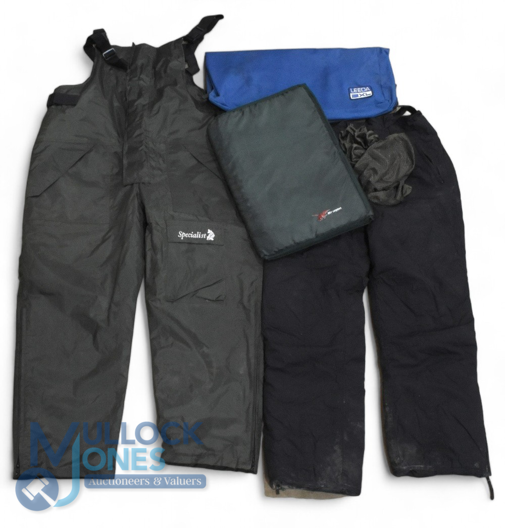 Fishing Clothes and Accessories, to include a pair of Maman padded trousers size M, Specialist