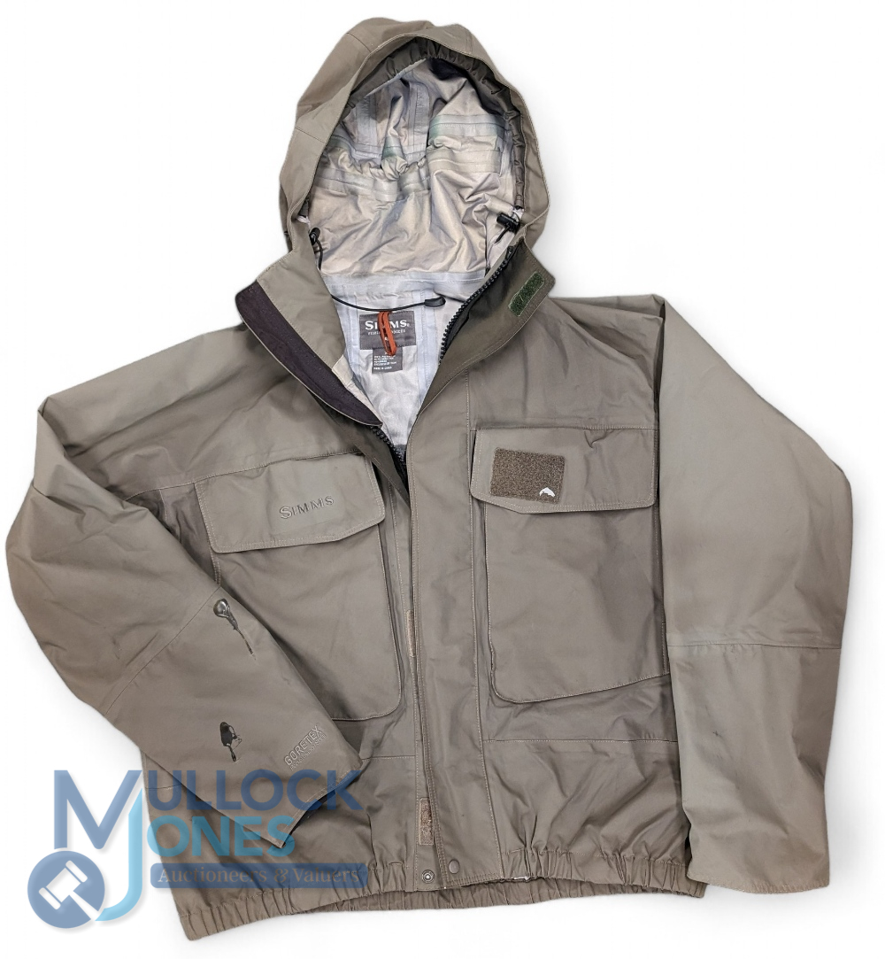 Sims Fishing Jacket, polyester with Gore-Tex lining, size XL in good used condition, has glue repair