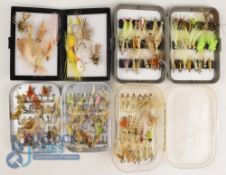 A collection of salt water, flats and bone fish lures, as follows: Richard Wheatley alloy tin with