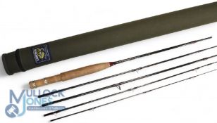 Daiwa Made in Scotland Altmor-S carbon travel trout fly rod 804-5 - 8ft 5pc, line 4#, alloy