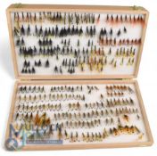 Richard Wheatley mahogany 4 leaf Ethafoam lined Fly Box with brass fittings - 15