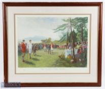 The Clubs the Thing, a Chelsea Greens limited edition golf print No.74/760 - framed and mounted