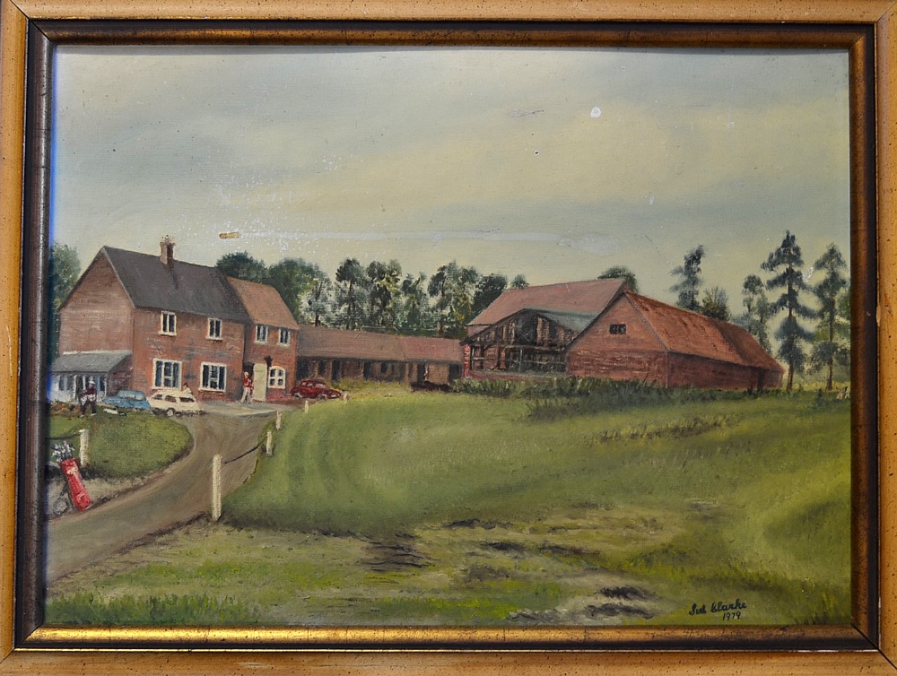Clarke, Sid (Modern) original oil golf painting - Oakmere Park Golf Club - oil on board signed and
