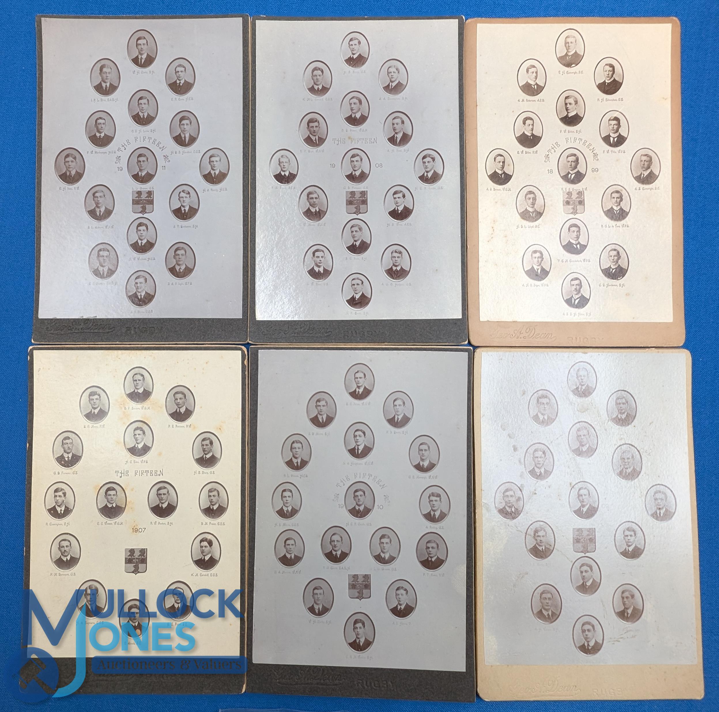 1899-1911 Rare Rugby School's Postcards of 'The Fifteens' (6): What a find….. Poulton, Stoop,