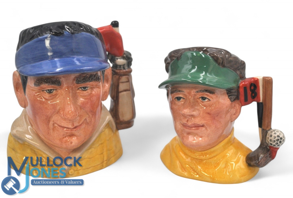 Royal Doulton The Golfer. Large D7064 Modelled by David P Biggs 1997, Medium D6865 Modelled by