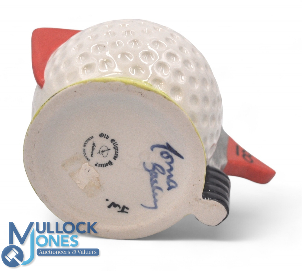 Lorna Bailey 18th Hole Golf Jug - 15cms high. Mark on bottom J W, signed Lorna Bailey - Image 2 of 2
