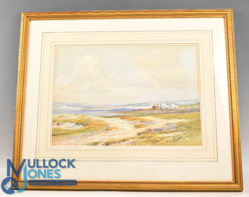 H Percy Heard - RBA, RA (1866-1940) - "Royal North Devon - West Appledore from The Golf Links