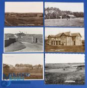 Collection of various early Welsh Golf Links b&w postcards (6) to incl 2x early Abergele featuring