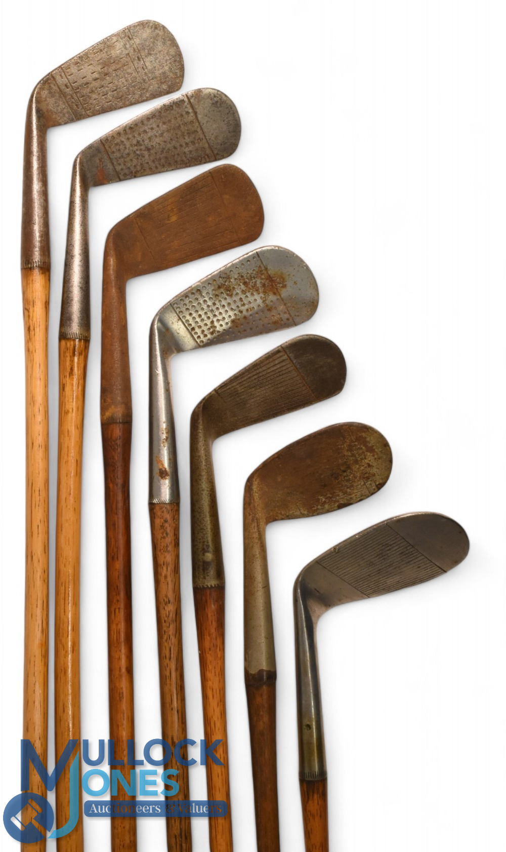 7x Assorted irons to incl Spalding mid iron, Gibson mid iron, Robert Condie St Andrews mashie, - Image 2 of 2