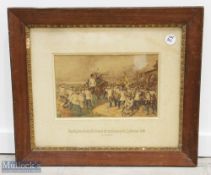 1849 Italian Revolution 30th Regiment Giulia Print by Von W Richter, hand embellished print, mount