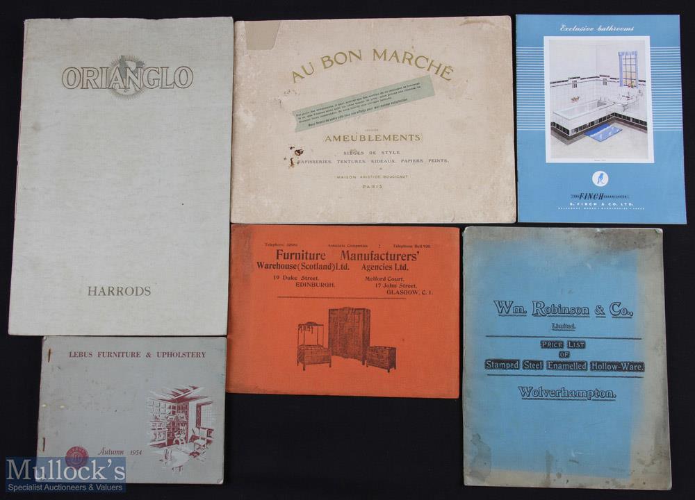 Sales/Trade Catalogues and Brochures selection to include Furniture Manufacturers (Scotland) Ltd