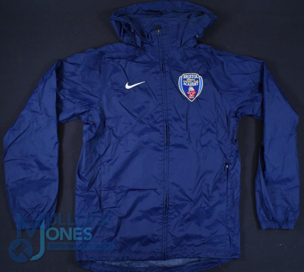 Bristol Women's Football Club Academy 2005 Waterproof Anorak, Size S, hooded, blue (G) - Image 2 of 2