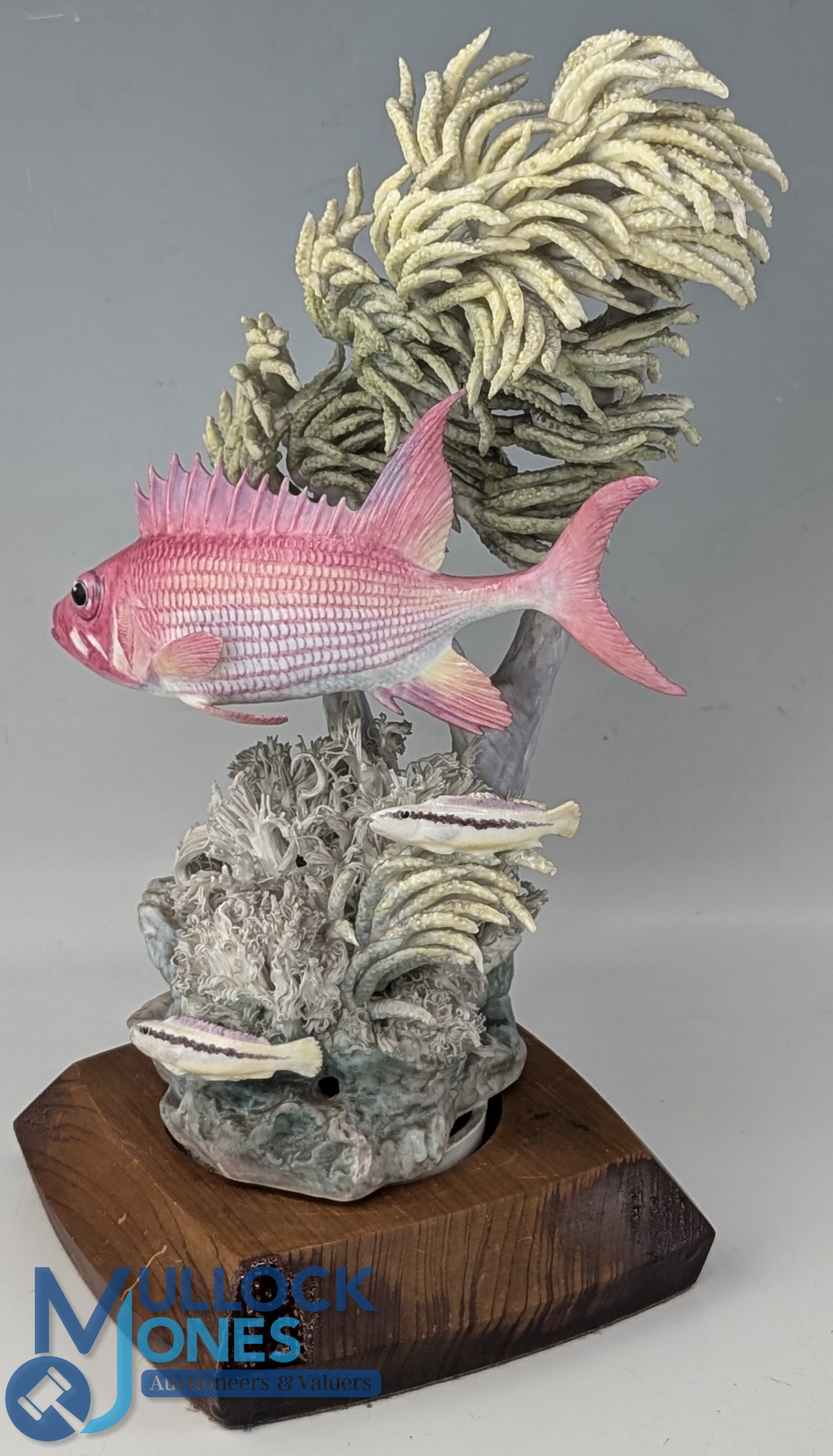 Worcester Royal Porcelain Model of a Squirrel Fish, on stand #29cm tall, No.40 in 1961 by R Van - Image 2 of 2