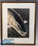 The Monster Pike Stephen Harper, limited edition print signed by artist No.158 of 750, c2000