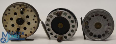 3x vintage trotting reels comprising Grice & Young Avon Crown, 4 ½