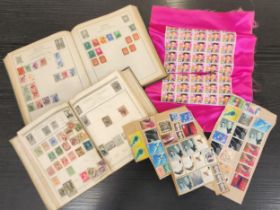 LARGE SELECTION OF BRITISH AND WORLS STAMPS loose and in albums, including a sheet of Elvis stamps