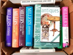 SELECTION OF BOOKS ON ANTIQUES including Miller's Antique Price Guide, The Guinness Book Of Antiques