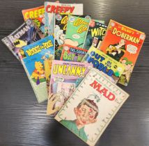 SELECTION OF DC AND OTHER COMICS AND BOOKS including Sgt. Bilko's Pvt. Doberman (no. 11), Giant