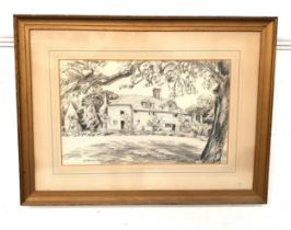 B. CASSON Mayfield, Sussex, pencil, signed and dated 1955, inscribed to verso, 27.5cm x 44cm