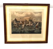 AFTER H. ATKEN The first steeple chase on record, print, 35cm x 40.5cm