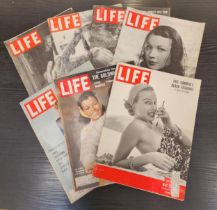 SELECTION OF LIFE MAGAZINE dates ranging from 1930s to 1960s (17)