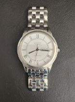 GENTLEMEN'S LONGINES FLAGSHIP AUTOMATIC WRISTWATCH in stainless steel, the white dial with Roman