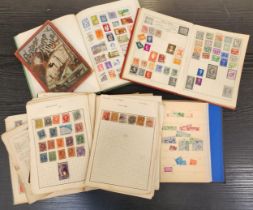 SELECTION OF BRITISH AND WORLS STAMPS contained in seven albums