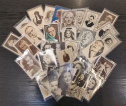 LARGE SELECTION OF ACTORS POST CARDS and publicity pictures, including Joan Crawford, Greta Garbo,