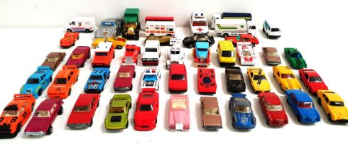 LARGE SELECTION OF DIE CAST VEHICLES with examples from Matchbox, Corgi, Lesney, Bandai and others