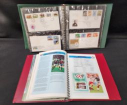 SELECTION OF TEN STAMP ALBUMS including three The World Cup Masterlife, and seven albums