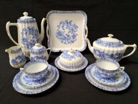 BAVARIAN ECHT TUPPACK TEA AND COFFEE SET comprising twelve cups and saucers, twelve side plates, tea