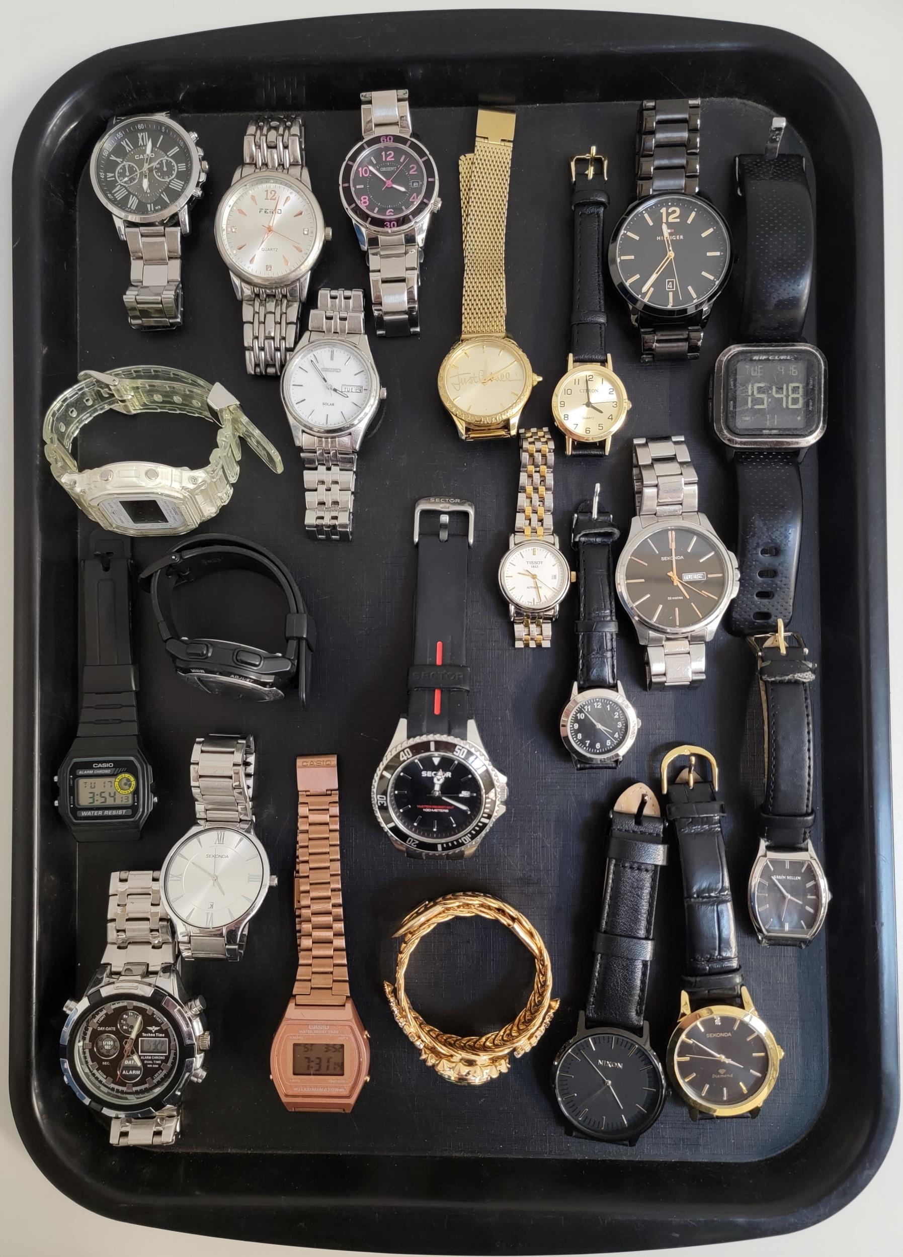 SELECTION OF LADIES AND GENTLEMEN'S WRISTWATCHES including Casio, Cavalli, Citron, Tommy Hilfiger,