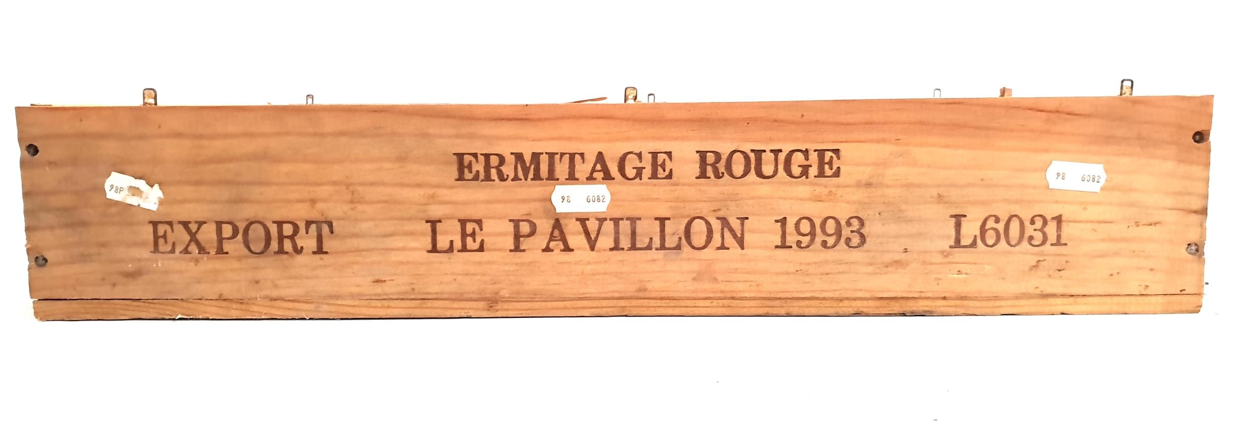M. CHAPOUTIER LE PAVILLON ERMITAGE 1993 6 bottles, in original wooden case, 75cl and 13.5% - Image 2 of 3
