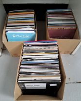 LARGE SELECTION OF ELECTRONIC 12" VINYL RECORDS including trance and dance, with white label and