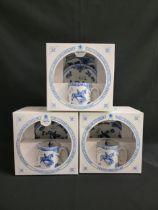 THREE SPODE EDWARDIAN CHILDHOOD COLLECTOR'S SETS each boxed set comprising a plate, cereal bowl