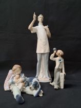 LLADRO PORCELAIN FIGURINE the dentist, 4762, 35cm high, Lladro figurine sweet dreams, 1535, 18cm