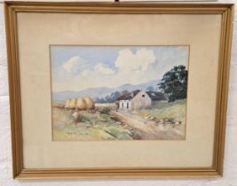 R.T. MUNN Summer on the farm, watercolour, signed and dated '26, 24.5cm x 34.5cm
