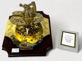 A Franklin Mint brass replica Universal Equatorial Sundial, as found in The Deutsches Museum of