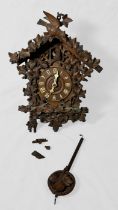 A late 19th Century Black Forest cuckoo wall clock with striking movement, retailed by Camerer, Kuss