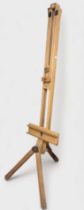 A 20th Century beechwood artist’s easel by Winsor & Newton, ‘Thames Radial Easel’, approx. 185cm