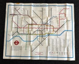 After Paul E. Garbutt, an original colour-printed London Underground Map, printed June 1973,